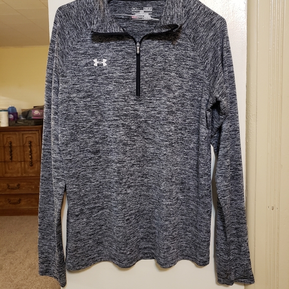 Under Armour athletic black & white jacket size medium in excellent condition - Picture 3 of 6